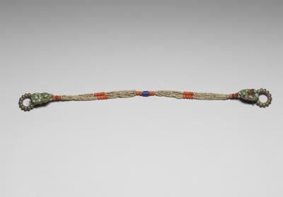 图片[2]-Women’s ornament of coral, turquoise, and pearls, Qing dynasty, 18th c., Tibetan work-China Archive